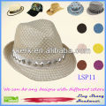 Barato mais recente diamantes à moda decorativa 100% Paper Straw Hat, LSP11